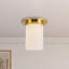 Mineral 8-in Brass Flush Mount-2016278283-2016278276