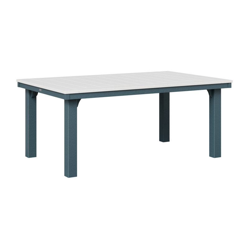 Homestead Outdoor Dining Table, Slate, White