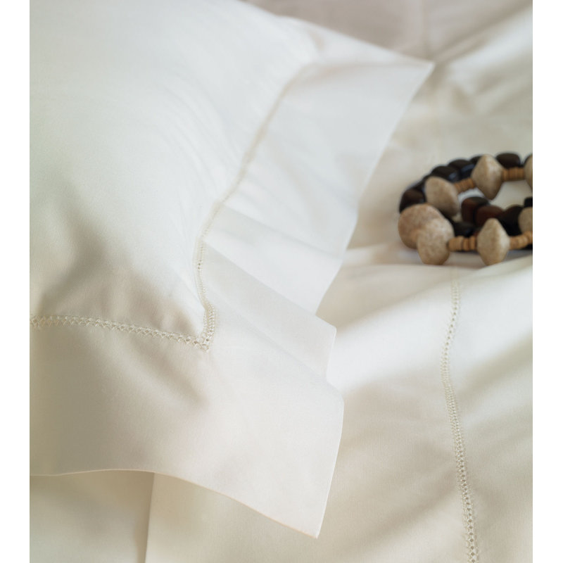 Gianna Cotton Pillow Sham, Ivory, Standard