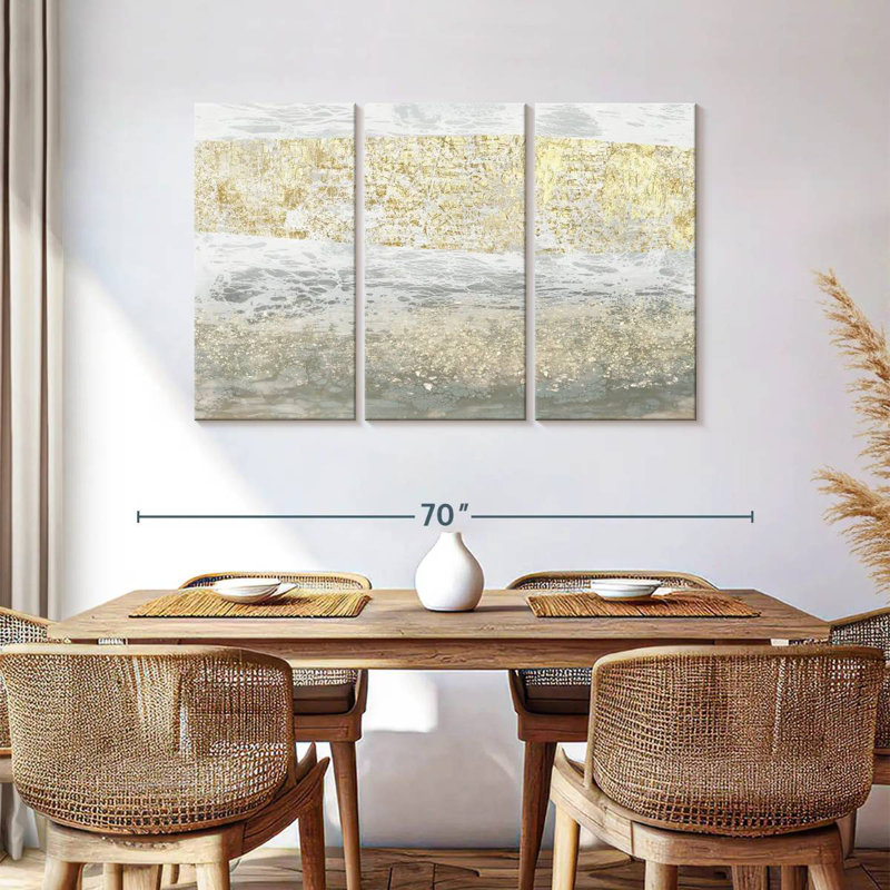 Avery Gilded Textures I, 36" H x 57" W