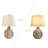 23" Farmhouse Rustic Resin Table Lamp