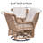Soroka Wicker 2 - Person Patio Conversation Set with Cushions-1643409574-1643409575