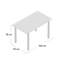 Laurent Glass Top Metal Base Writing Desk