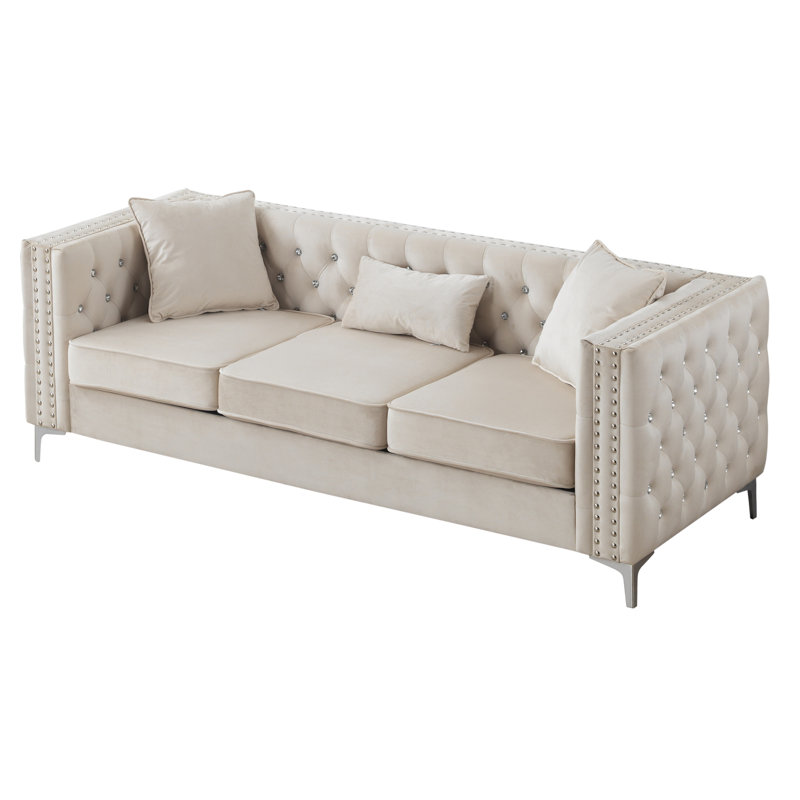 Canapé rembourré Glory Furniture Paige, Ivoire ivoire