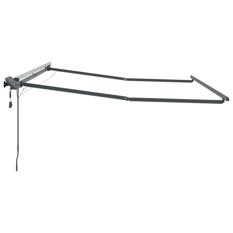 Brayden Studio Metal Cover Retractable Door / Window Awning, 300 cm W x 250 cm D