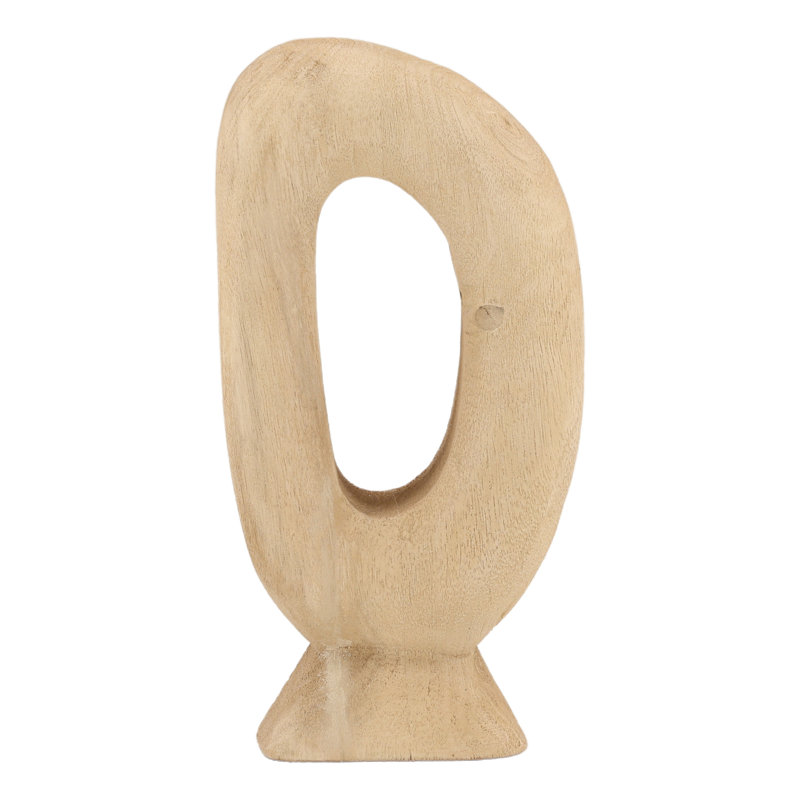 Makara Sculpture Natural, 11.2" H x 6" W x 2.6" D