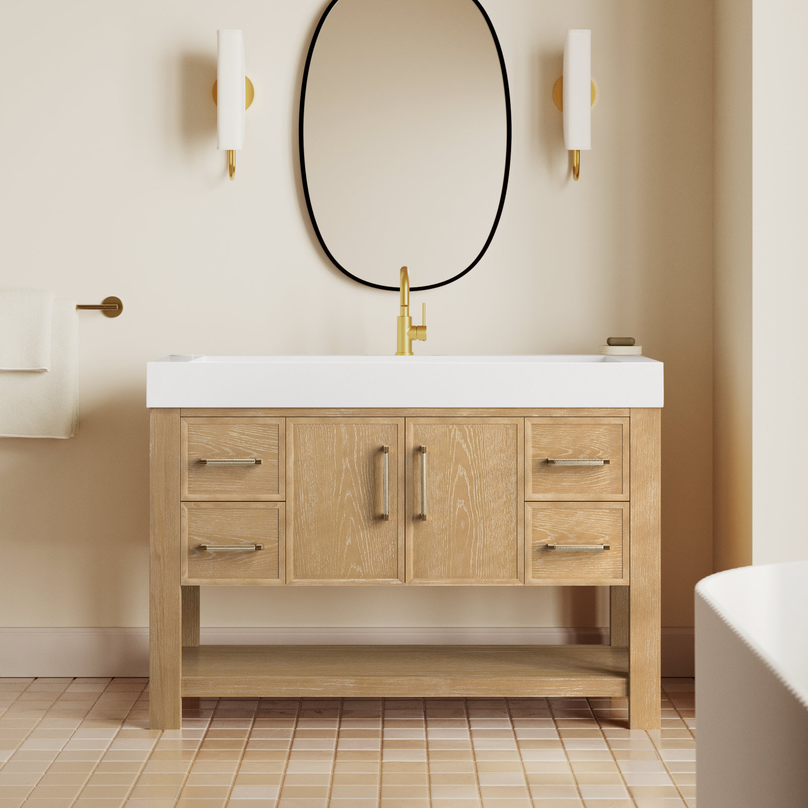 Maho 47.4'' Single Bathroom Vanity