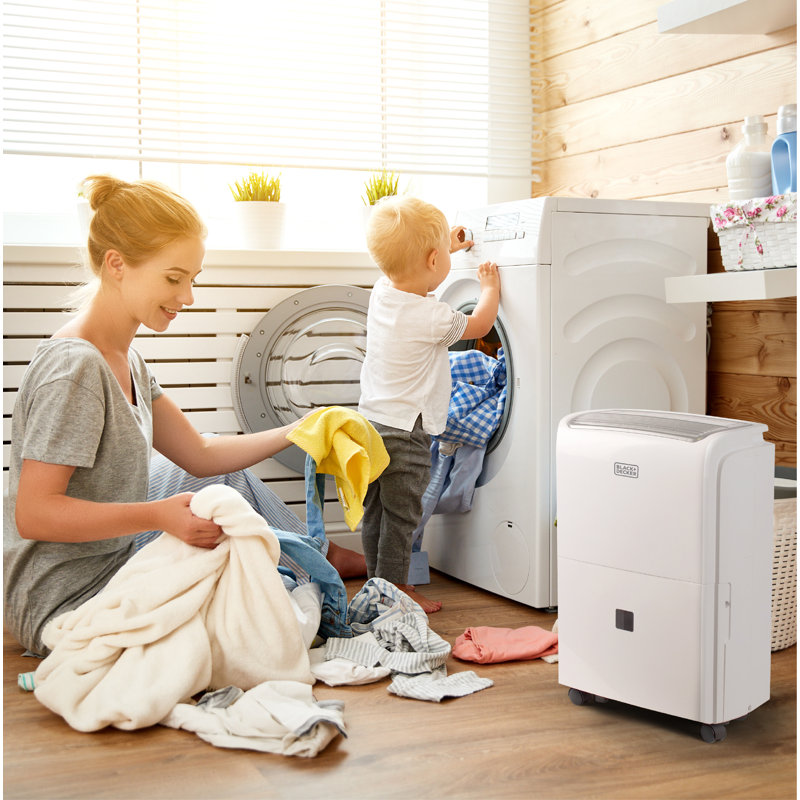 BLACK+DECKER BLACK+DECKER 1500 Sq. Ft. Dehumidifier for Medium to Large Spaces and Basements