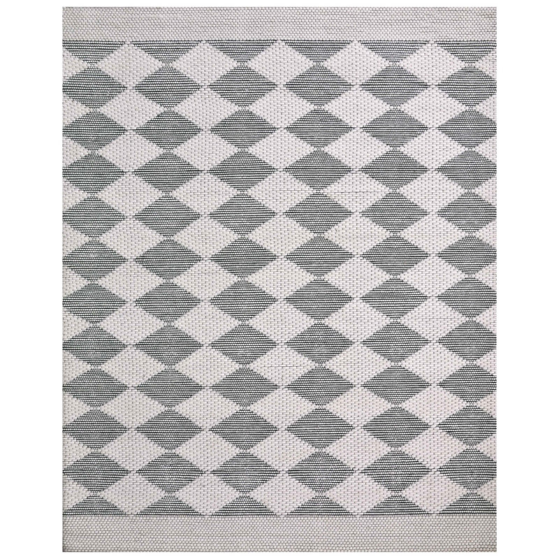 Wool Geometric Area Rug, Rectangle 6' x 9'