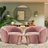 Coheman Upholstered Swivel Accent Chairs, Boucle Swivel Barrel Chair, Arm Chairs for Small Space-96429542