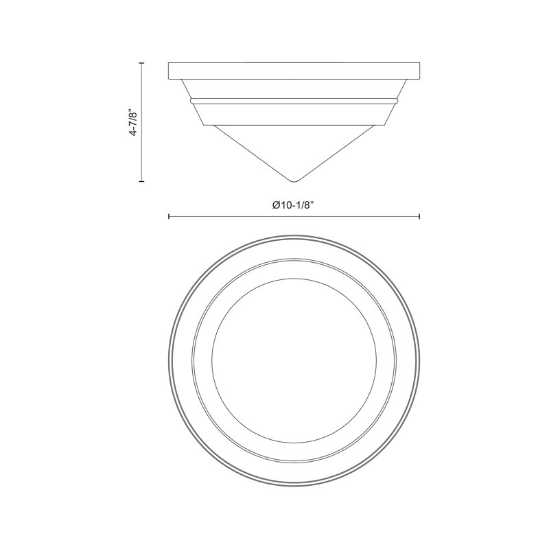 Willard 1 - Light Flush Mount, Urban Bronze