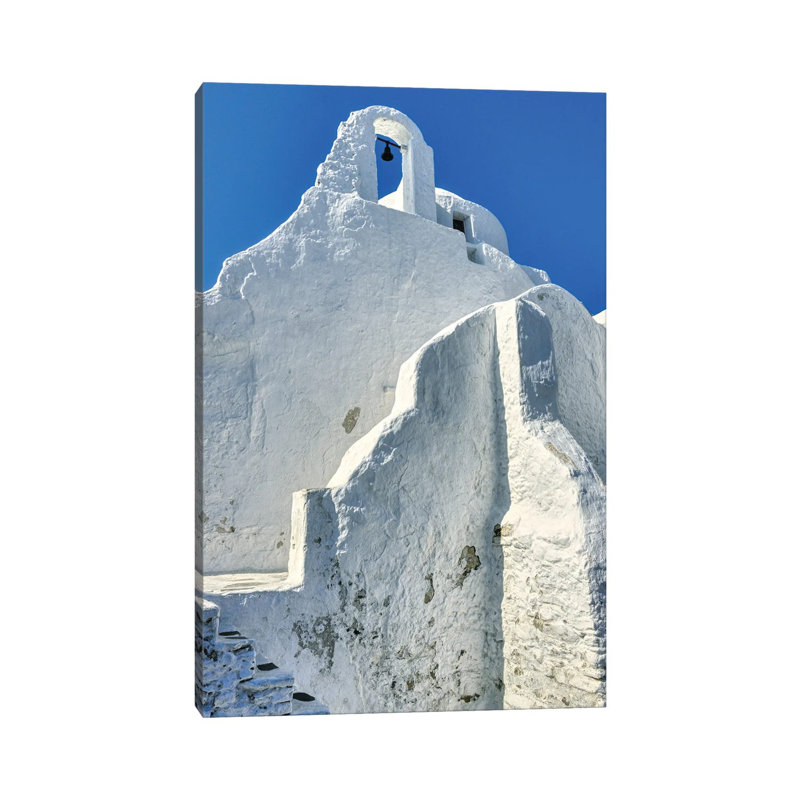 Bell Tower Of Church Of Panagia Paroportiani by Zoe Schumacher - Wrapped Canvas Print, 66.04cm H x 45.72cm W x 1.905cm D