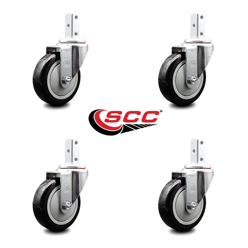 Polyurethane Caster, Black