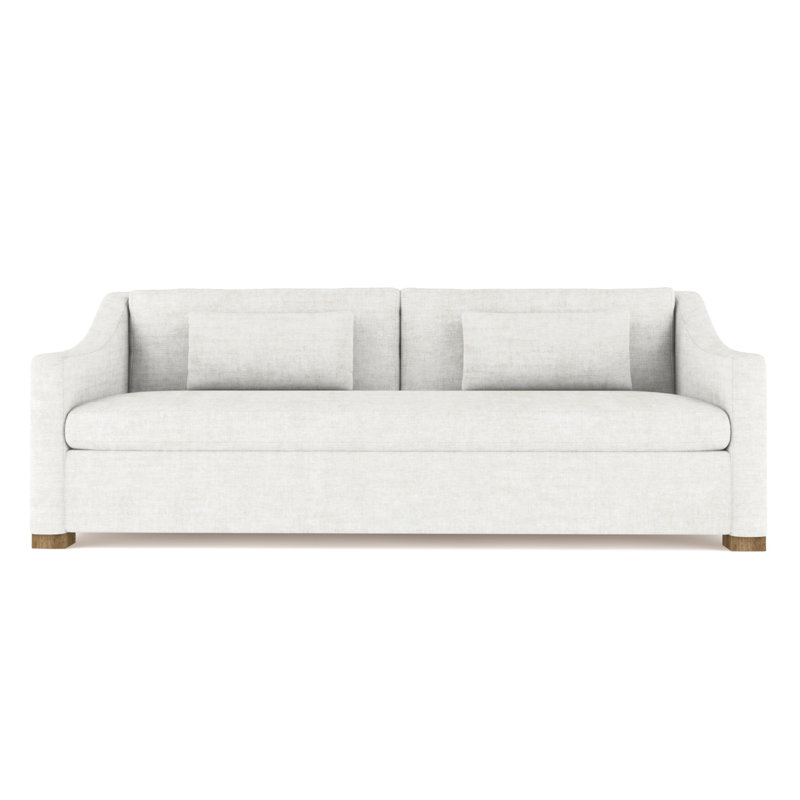 Canapé Crosby, H 32,5 po x l 84 po x P 43 po, Velours écrasé albâtre, Patiné