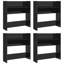Wall Shoe Cabinets 4 pcs Engineered Wood-872671344
