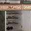 American Vintage Shoe Cabinet Side Cabinet 24 Pair Shoe Storage Cabinet-105790009