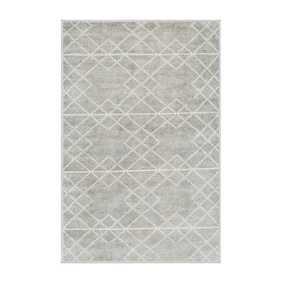 Tapis contemporain gris