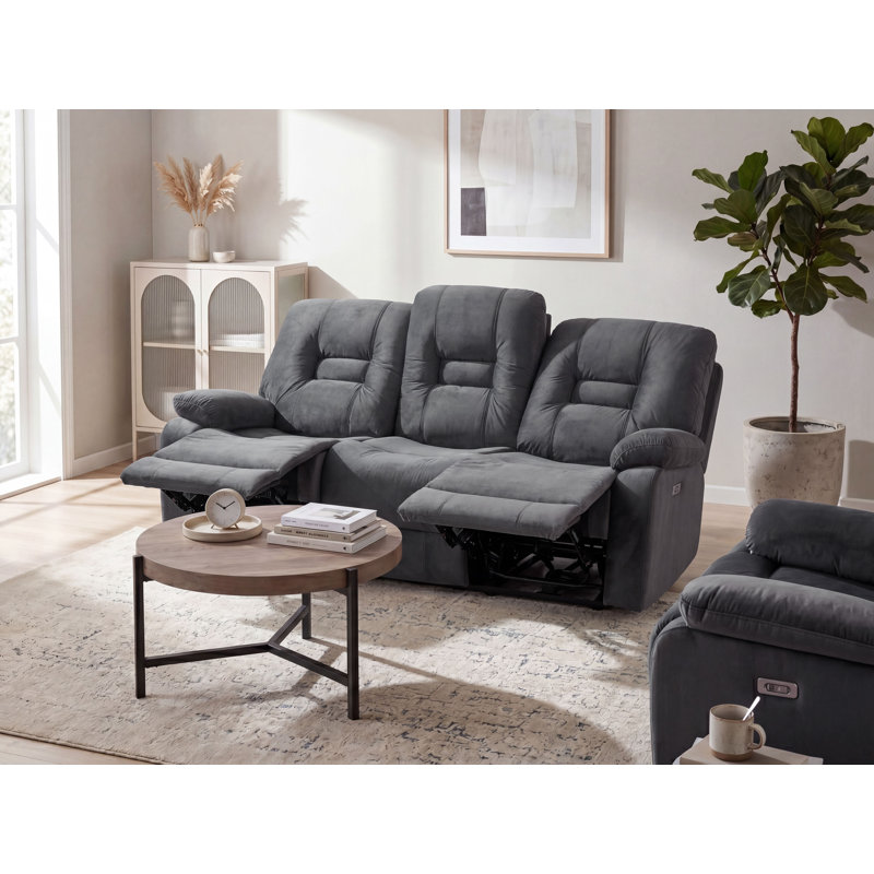 Celerina 3 Seater Velvet Electric Sofa