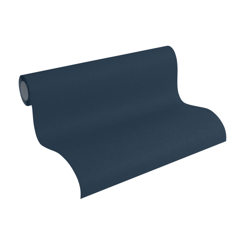 Egemen 10.05m x 53cm Semi-Gloss Peel & Stick Wallpaper Roll, Dark Blue