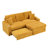 Versatile Foldable Sofa with Cup Holders and Storage Function for Home