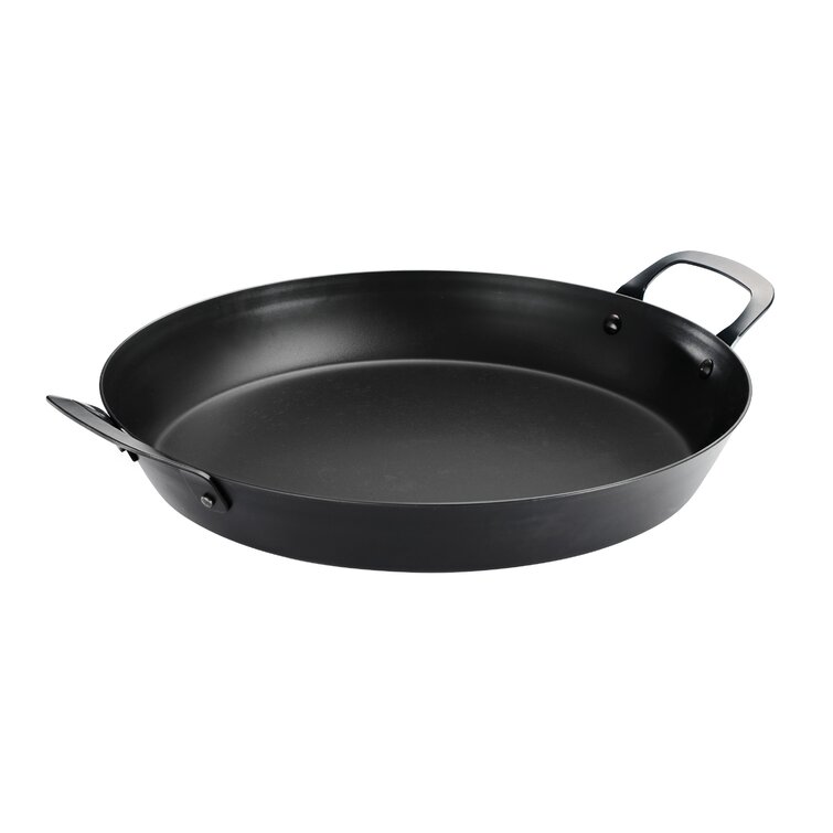Tramontina 12 in Carbon Steel Fry Pan, Black