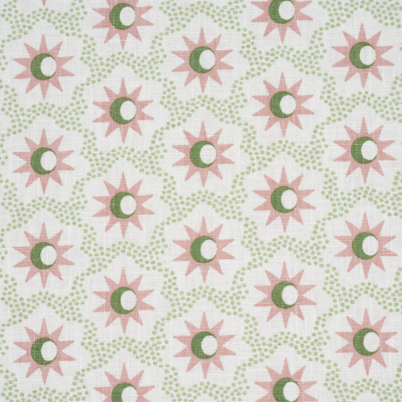 Lucie Fabric, Pink/Green