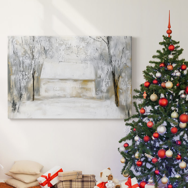 Christmas Holiday Arts - Toile tendue avec châssis, H 12 po x l 18 po