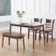 Rowley 4 - Person Rubberwood Solid Wood Dining Set-91296832