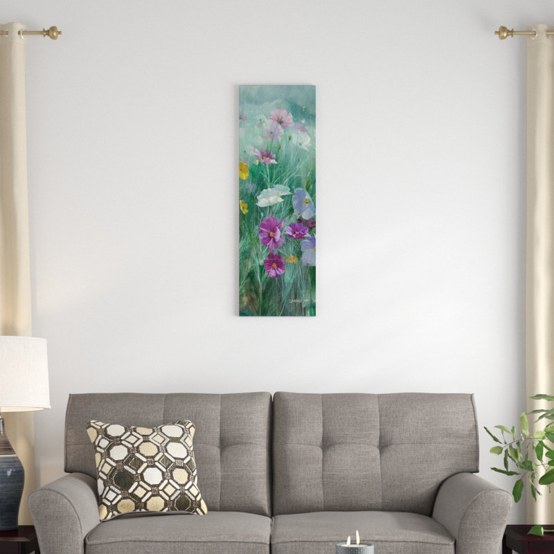 «Cosmos at Dawn Panel II», impression sur toile, H 60 po x l 20 po x P 1,5 po, Toile tendue