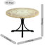Provence Mosaic Dining Table with 4 ASCOT DELUXE Chairs Garden Set