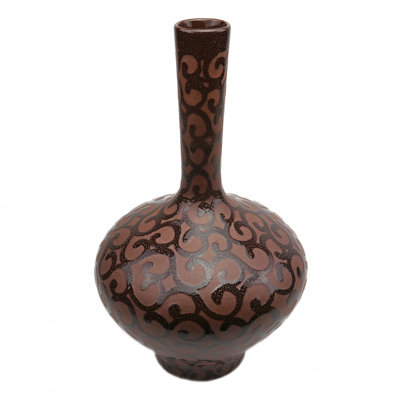 Vase de table en céramique 13,5 po Clemmie