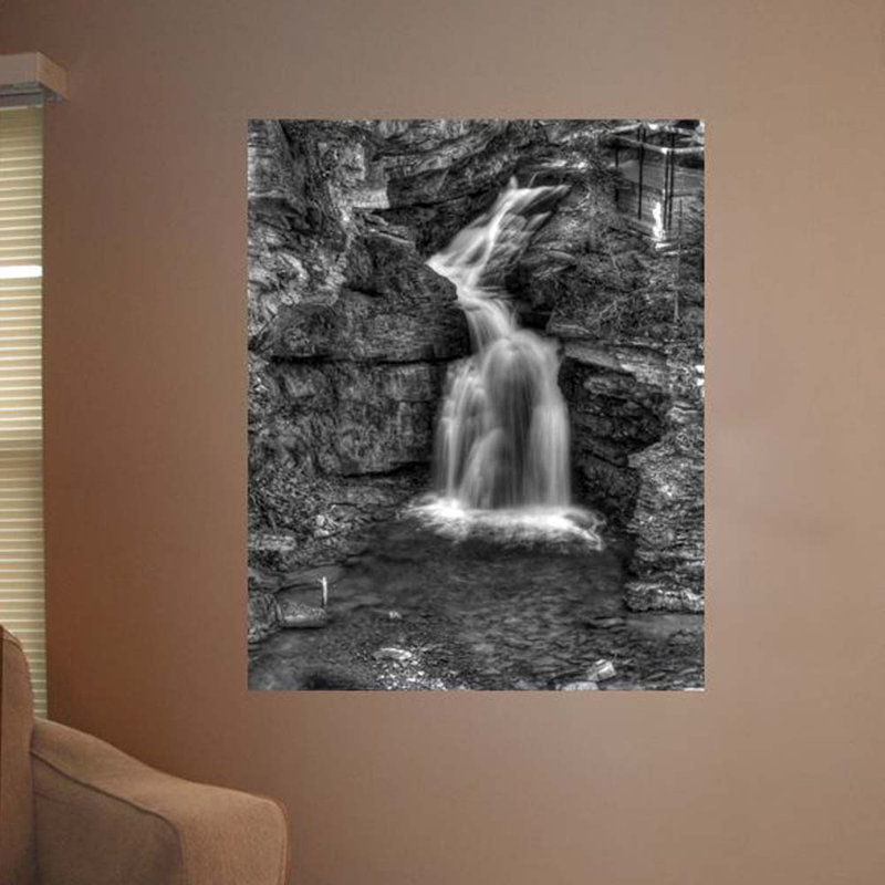 Décalcomanie murale cascade, H 36 po x l 29 po