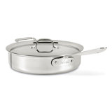 D3® Stainless Steel Saute Pan with Lid