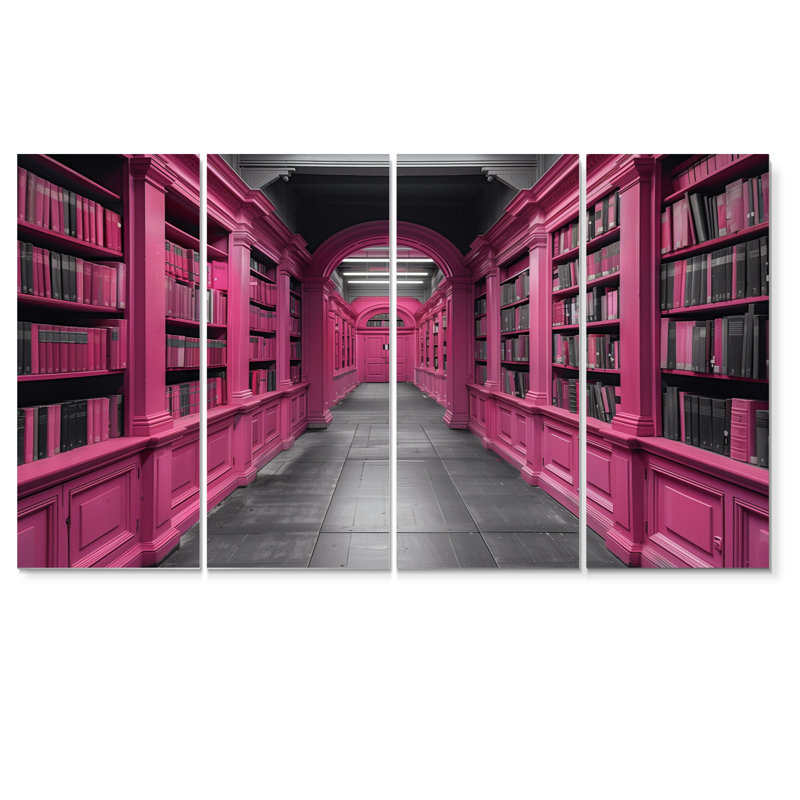 Baringer - Ensemble d'art mural bibliothèques, H 28 po x l 48 po
