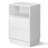 15.7" White Nightstand, P2 Particleboard, Matte Melamine, Beveled Drawer, 2 Drawers (2 Pcs)-869608489