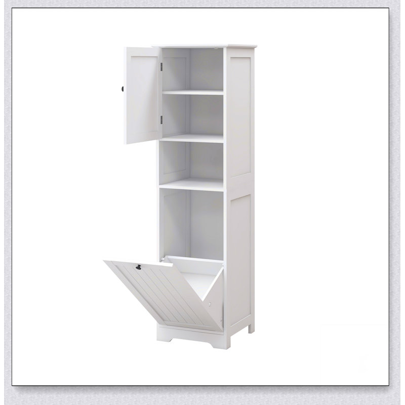 Armoire de trieur de linge inclinable à un compartiment et une porte