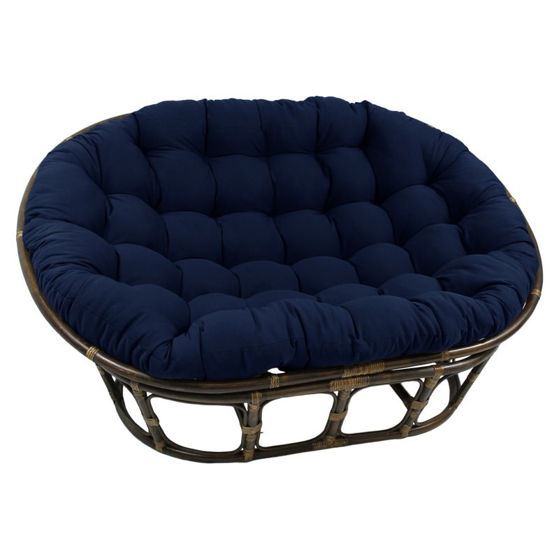 Outdoor 8'' Papasan Seat Cushion, Navy