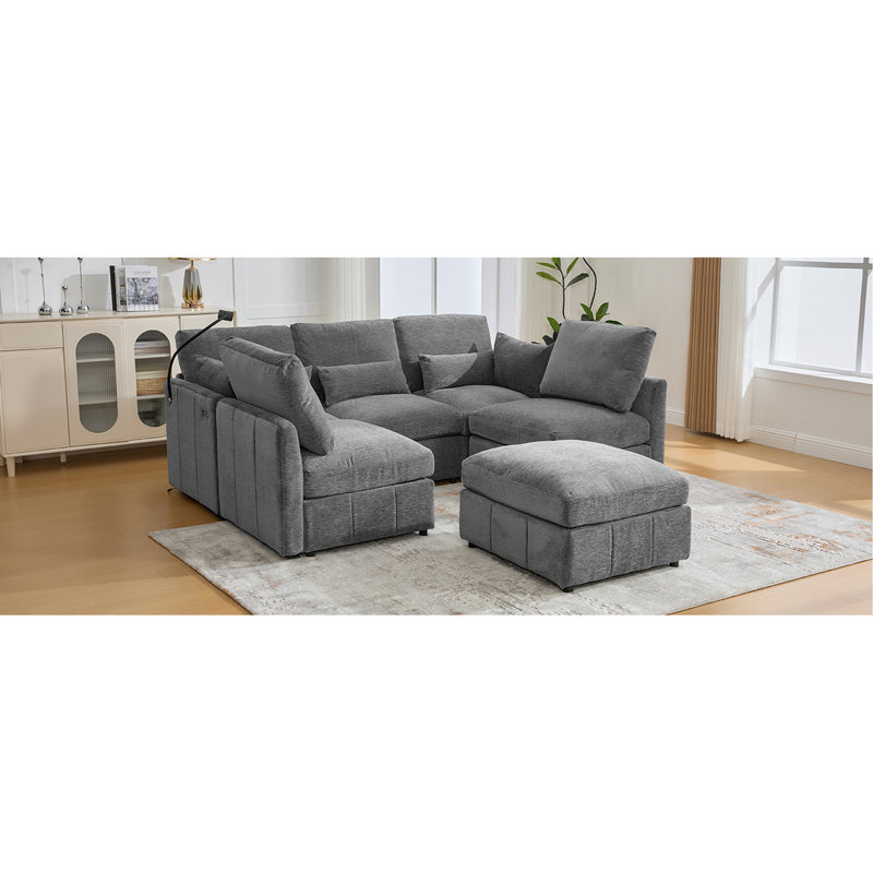 Canapé modulaire Modern, Gris chenille