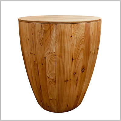 Table basse en forme de seau de style rétro