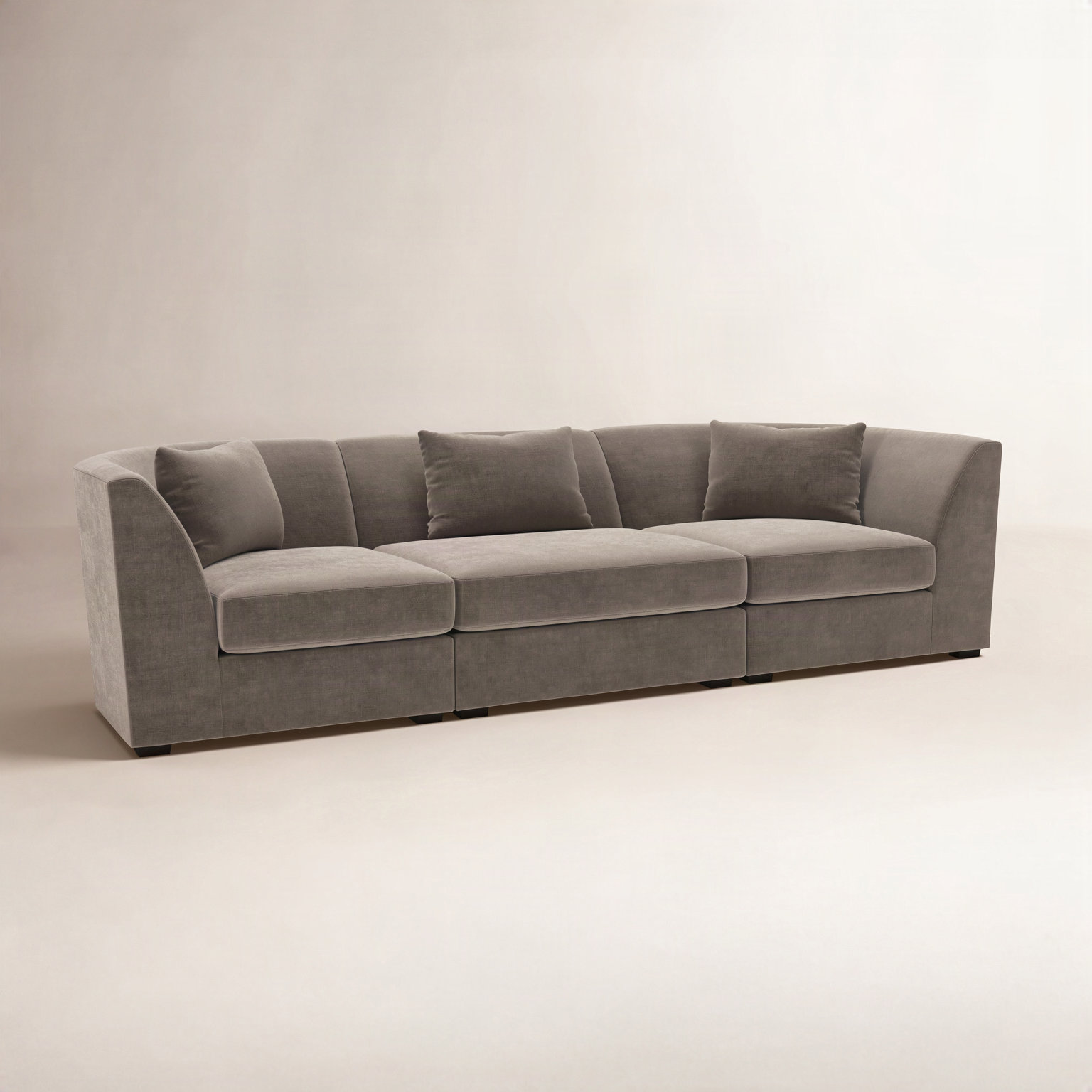 Krista 107" Modular Sofa, Andrew Driftwood Performance Chenille