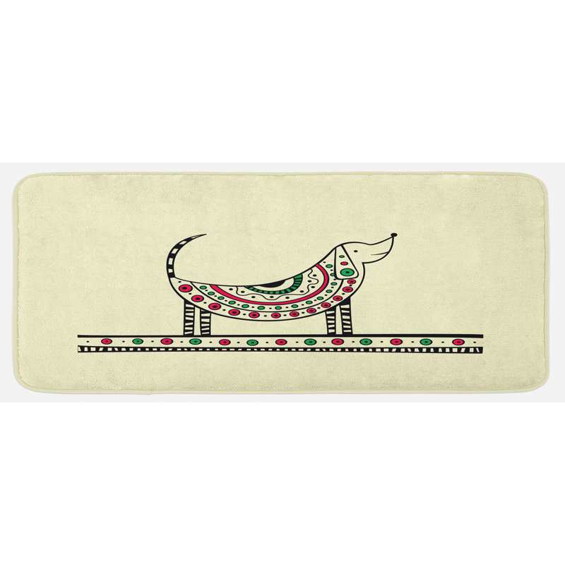 Tapis de cuisine teckel