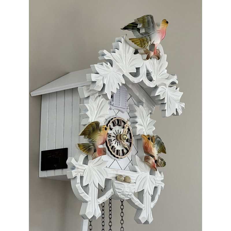  White German Quartz Cuckoo Clock