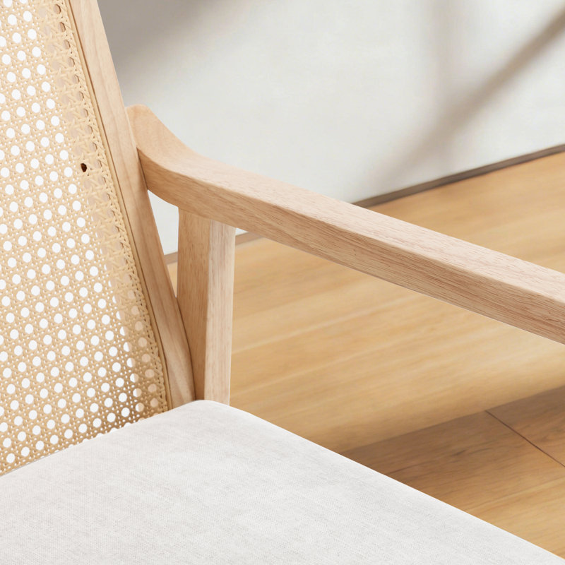 Chaise d'appoint rembourrée 28 po pour salon, Beige