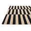 Tapis noir et blanc 3x5 Ponce