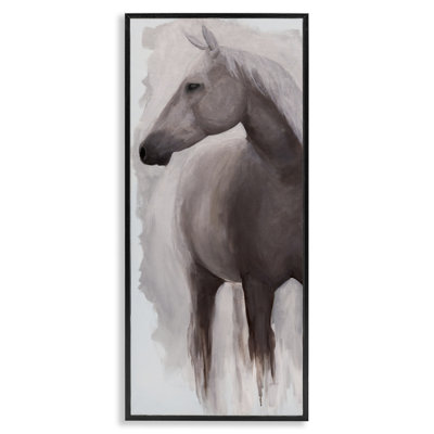 Graceful Standing Horse Framed Giclee, design by Jelena Petric