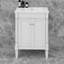 Meuble-lavabo 24 po avec lavabo supérieur, meuble de rangement moderne à 2 niveaux-474539023