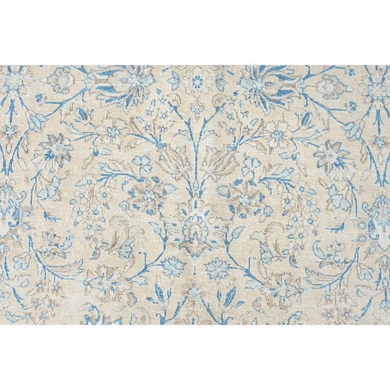 Tapis rose et gris anthracite de haute qualité noué à la main