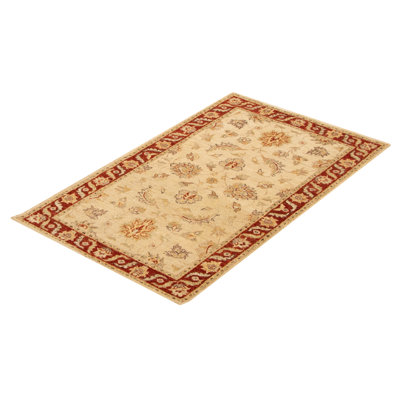One-of-a-Kind 3'1" X 5'1" New Age Wool Area Rug in Cream