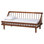 Lit de jour simple en bois brun noyer Errapel Baxton Studio Helio