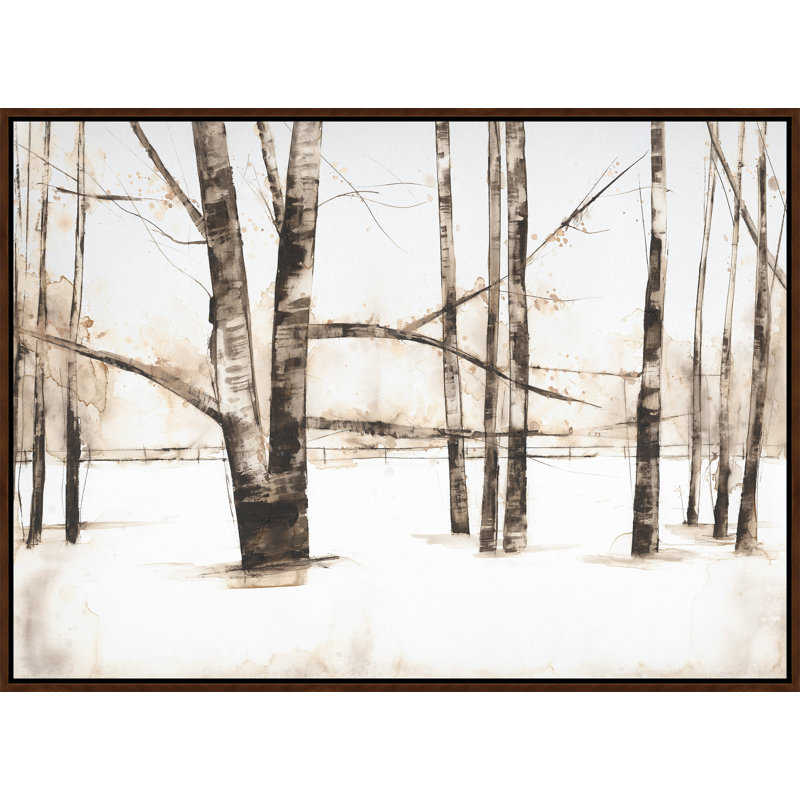 Snowy Day I by D’Alessandro Léon Framed Wall Art, Image Brush Gel